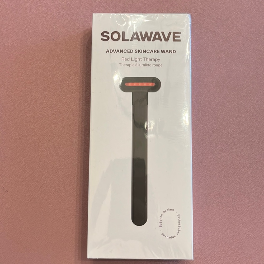 Solawave Advanced Skincare Wand - Matte Black - New Sealed in Box